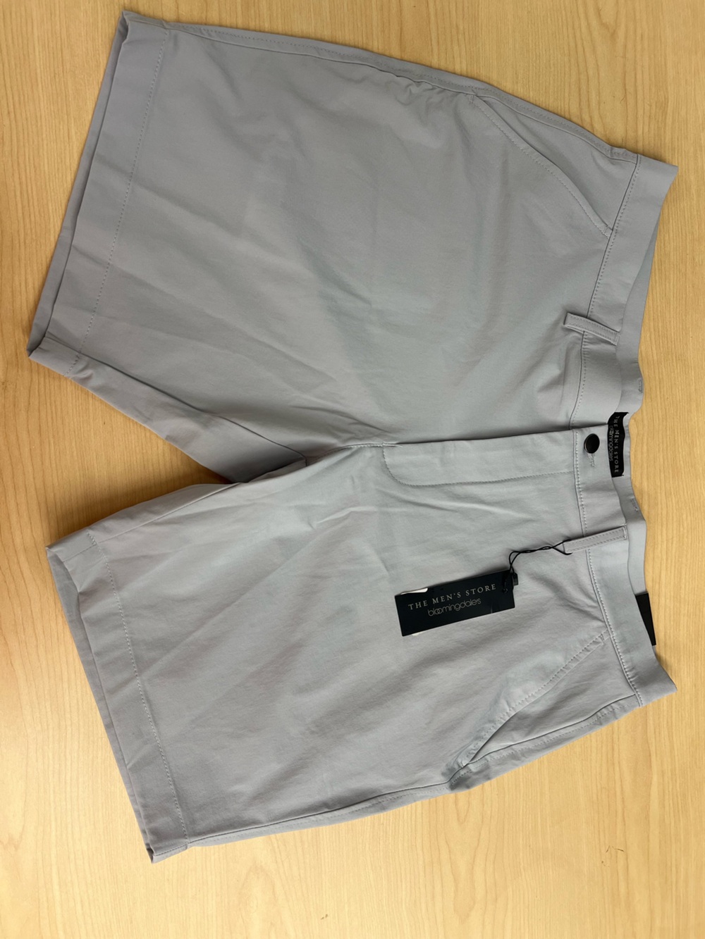 The Men's Store Light Gray Flat Front Shorts